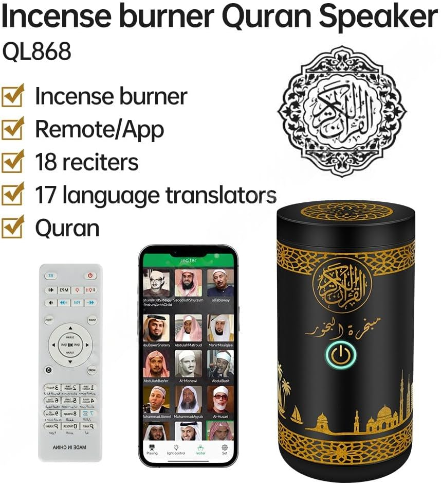 Barakah Flame™ – Portable Qur’an Reciter & Oud Burner